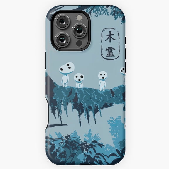 Kodama Studio Ghibli Inspired Phone Case for iPhone 16 15 14 13 12 11 Pro Max M890074
