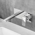 thumbnail image 1 of Robinet de Lavabo Encastré au Mur en Laiton avec Cartouche en Céramique Incluse - LIVINGbasics®, 1 of 5