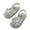 Silver, variant on LYHaoo Girls Sandals Spring And Summer Children's Shoes For Toddlers Three Layer Flower Patterned Transparent Soft Soled Sandals For Princesses Sizes 4 Toddlers(0-3 Months)