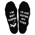 thumbnail image 4 of KAWELL Dad Gifts 4-pack Funny Socks for Men: I'm Not Sleeping I'm Just Resting My Eyes Socks Christmas Birthday Gifts, 4 of 6