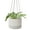 White, variant on Hanging Plant Basket Boho Cotton Rope Basket Indoor Hanging Planter, Up to 7" Flower Pot, Macrame Woven Modern Plant Holder, Storage Bin Organizer, Home Decor with 20" Hanging Rope, White