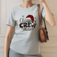 thumbnail image 2 of White Glitter Christmas Crew T-Shirt, Group Matching Gift Tee, 2 of 5