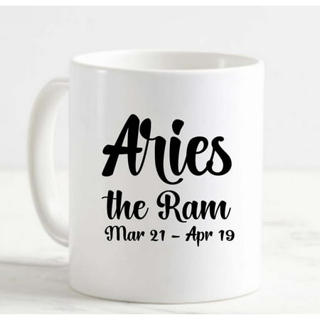 

Coffee Mug Aries The Ram Zodiac Sign Astrology White Cup Funny Gifts for work office him her