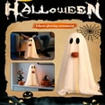 thumbnail image 2 of Cute Glowing Ghost Decorations, 20.5 Inch Tall Indoor Tabletop Spooky Decoration With Soft Cozy Fabric And Sturdy Support Structure, For Party Home Kitchen Fireplace, 2 of 6