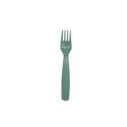 Your Zone 24-Piece Plastic Square Dinnerware Set for Kids, 4 Divided Trays, Plates, Bowls, Cups, Forks and Spoons, Cream/Orange/Green/Blue