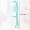 thumbnail image 2 of 1pc Women Comfortable Wide Tooth Comb for Curly Thick Wavy Wet Straight Hair PP Green, 2 of 6