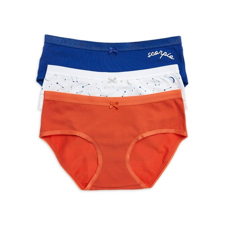 

No Boundaries Women s Zodiac Cotton Hipster 3-Pack
