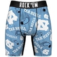 thumbnail image 2 of Men's Rock Em Socks  North Carolina Tar Heels All-Over Underwear and Crew Socks Combo Pack, 2 of 3
