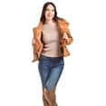 thumbnail image 4 of Chamarra de gamuza Juvenil Roman Fashion 24069 cafe CH, 4 of 5