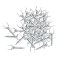 thumbnail image 4 of DOLITY 50 Pieces Double Headed Screw Self Tapping Special Nails Home Building Materials 2.5mm, 4 of 9