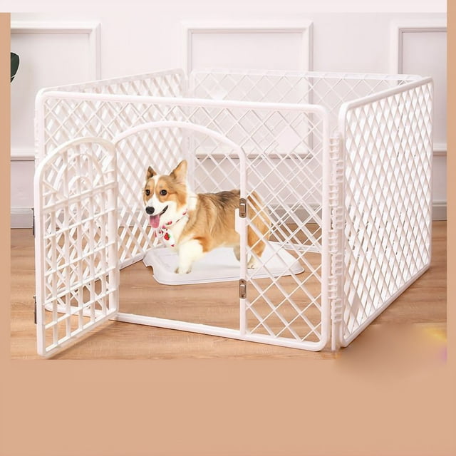Pet Cage,Pet Cage Multipurpose Portable Dog Cage Puppy Crate Elevated Design