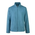 thumbnail image 2 of Sofra Women's Polar Fleece Full Zip Up Winter Jacket - Steel Blue - Small, 2 of 4