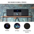 thumbnail image 2 of Radio reloj con reproductor de CD Crosley CR3502A-BK Bluetooth FM, 2 of 9