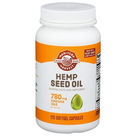 Manitoba Harvest Hemp Oil Soft Gels, 120 Ct