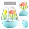 thumbnail image 2 of Lámpara de mesa de silicona con luz nocturna pequeña de tulipán para dormitorio infantil (azul), 2 of 7