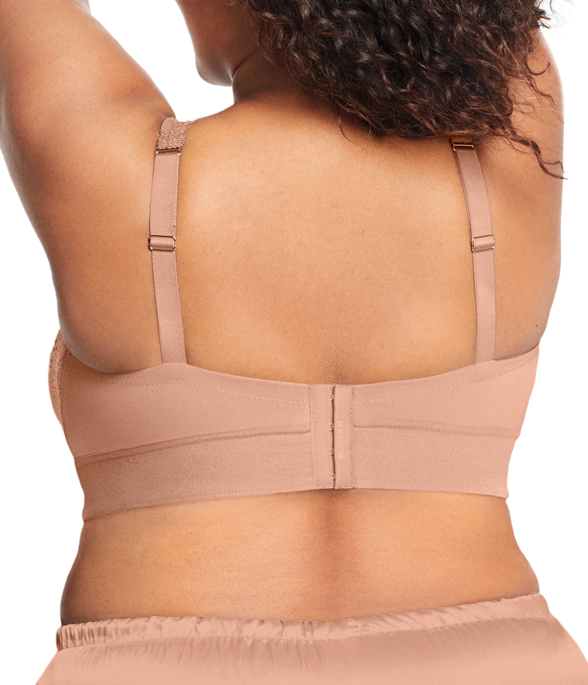 Glamorise Bramour Lexington Lace Plunge Bralette Wirefree Bra 7013 (Women's & Women's Plus)
