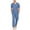 Light blue, variant on ANLIQI Men's 100% Cotton Pajama Set Soft v-neck Top Short Sleeve & Bottom Pants with Pockets Men's Loungewear Sets(DGR_M)