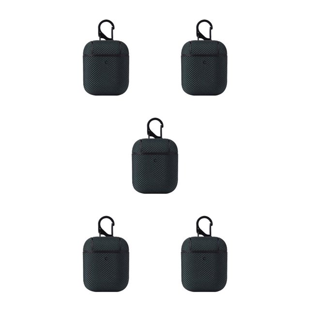 Estuche para auriculares Methold Nylon Impermeable Compatible con Bluetooth Verde oscuro 5Conjunto