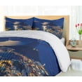 thumbnail image 5 of Ambesonne Night Duvet Cover Sets, Mountain Sugar Loaf Rio, 2-Queen, Violet Blue Pale Grey, 5 of 7