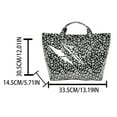 thumbnail image 3 of LONGshukeji Women's Letters Print Tote Bag Large Waterproof Canvas Bag, Shopping Fashion Hobo Top Handle, 3 of 8