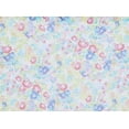 thumbnail image 2 of Zelouf Caribbean Floral Print On Matte Jersey Chiffon  , Sewing, DIY, Crafts Fabric by the Yard, Wht/fuchs/aqua, 5 Yard, 2 of 2
