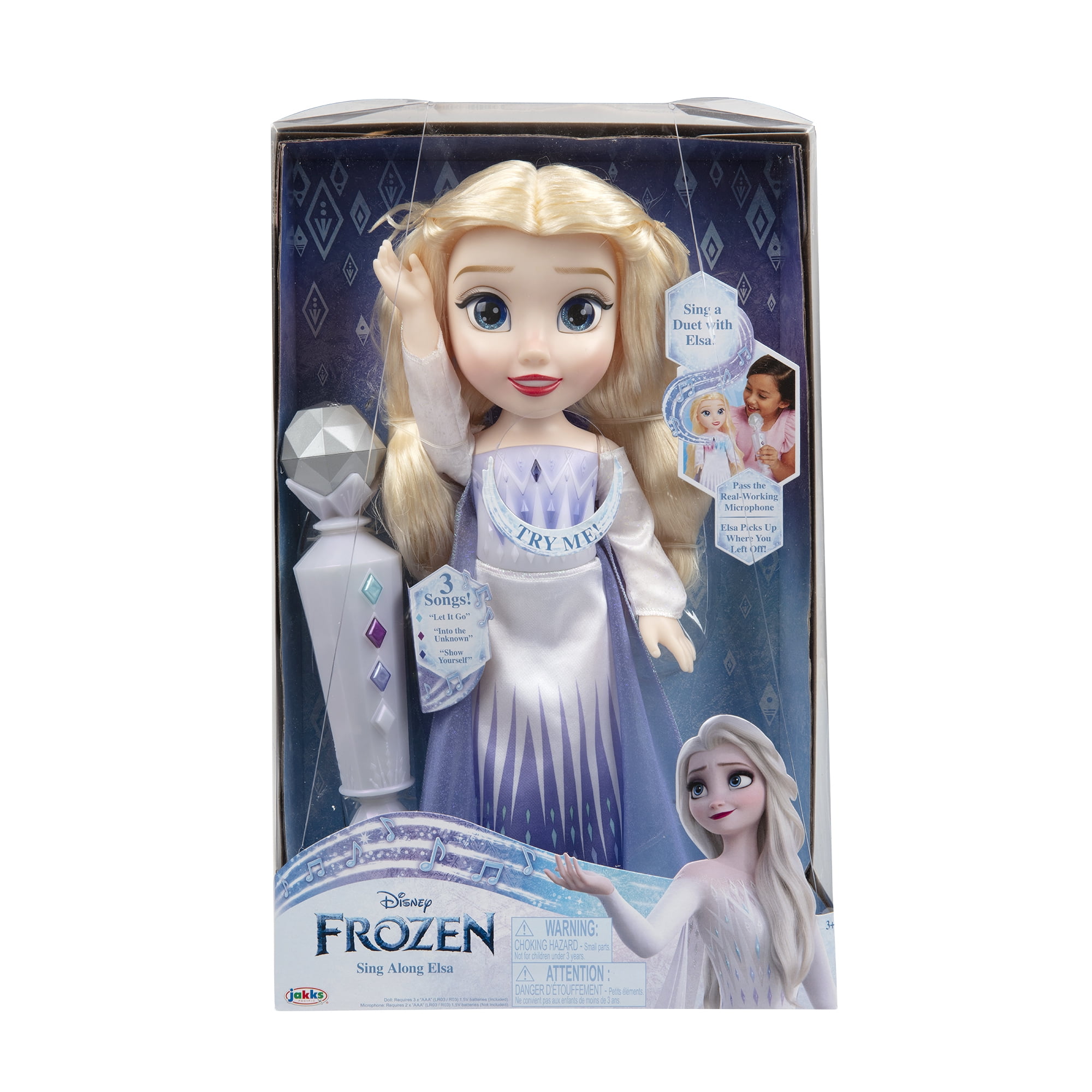 Schuldenaar zonnebloem vingerafdruk Disney Frozen Sing a Long Feature Elsa Doll, Sings Let It Go, Into the  Unknown - Walmart.com