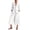 White, variant on ZQUUVOU Two Piece Outfit Set for Women Linen V Neck Long Sleeve Button Blazer Shirt Wide Leg Cropped Pants Dress Casual Outfits White