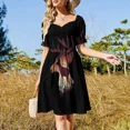 thumbnail image 4 of Vestido sin mangas de ciervo místico Vestidos casuales vestidos cortos vestidos de noche atrevidos para mujer Vestido, 4 of 7