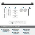thumbnail image 5 of Amerock Monument Matte Black 18 inch (457mm) Towel Bar, 5 of 8