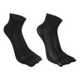 thumbnail image 5 of Unique Bargains 3 Pairs Half Finger Five Toe Socks Unisex Non Slip Daily Fit Finger Socks Black, 5 of 7