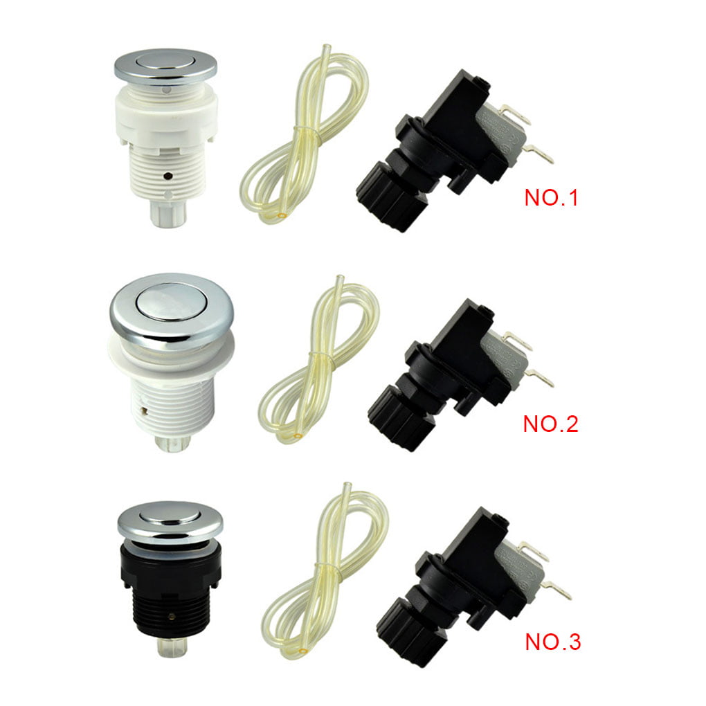16A On Off Push Button Switch Jetted Whirlpool Jet For Bath Tub Spa Garbage 