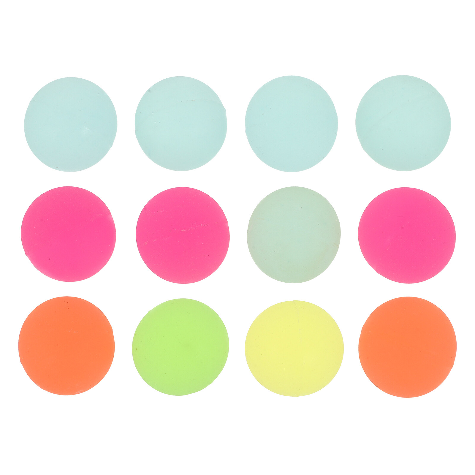 Luminous ball 12pcs 32mm Luminous Ball Elastic Ball Luminous Frosted