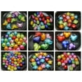 thumbnail image 2 of U8MO Mixed Color Acrylic Faceted Charm Beads "Bead in Bead" Pick Your Shape-200Pcs Faceted Rondelle 8X6mm, 2 of 9