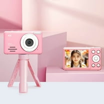 ROLKFUK Digital Camera HD 1080p 64mp-Video Recorder,Camcorder,Kids Camera 6-12,Portable Pocket Mini,Tripod Mount,SD Card-for Gifts,on Save