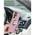 thumbnail image 2 of Compatible with Samsung Galaxy S23 Ultra Case for Women Cute Samsung S23 Ultra Phone Case Shockproof with Luxury Plating Gold Edge and Magnetic Car Mount Kickstand Protective Cases (Light Purple), 2 of 7
