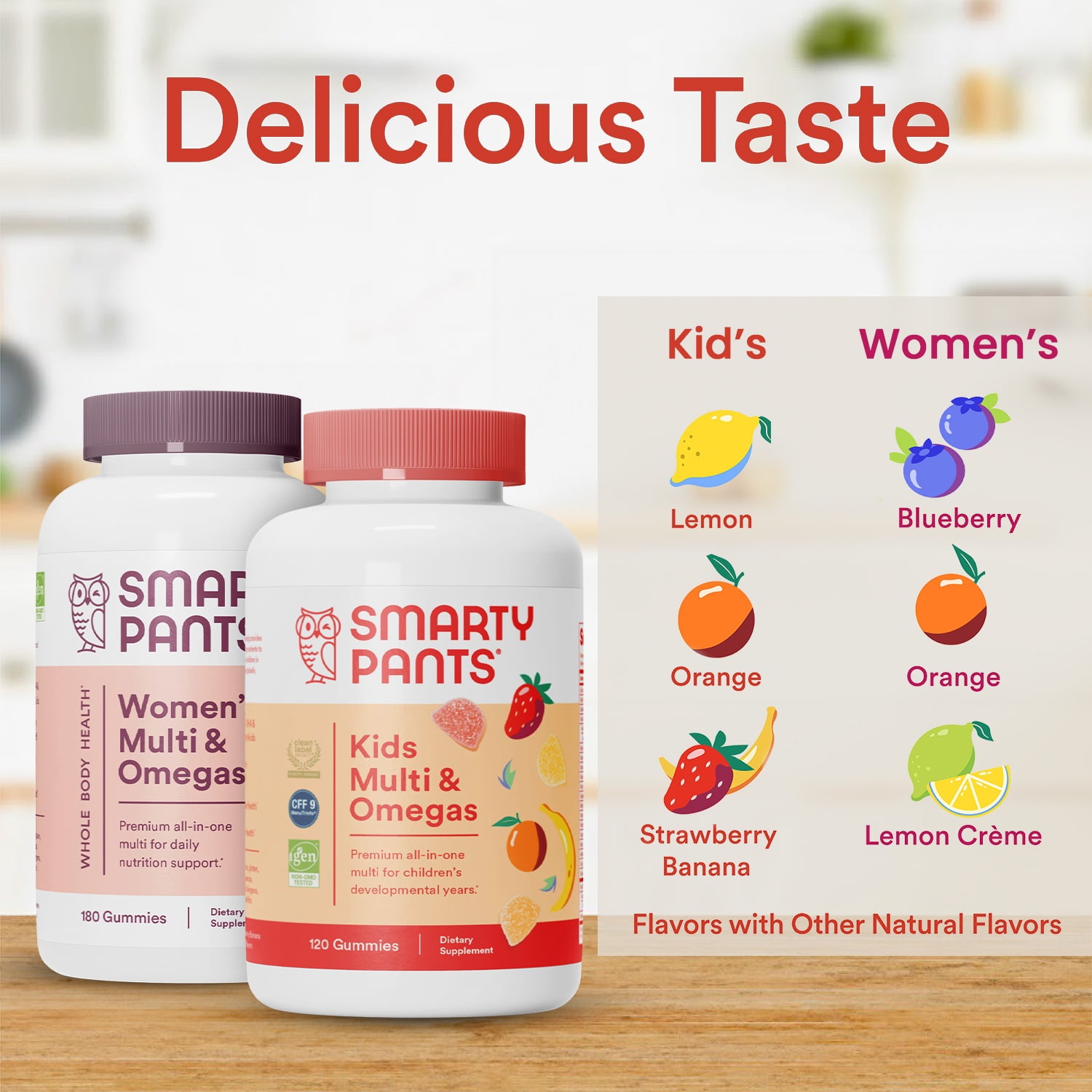 SmartyPants Kids Multivitamin & Womens Vitamins Bundle, 30 Day Supply