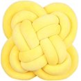 thumbnail image 1 of Knot pillow Hand-woven floral knot pillow Decorative square knot pillow, 1 of 2