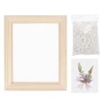 thumbnail image 1 of Uxcell Paper Making Screen with Decorate Flowers Leaves Wooden Paper Making 7.1" x 15" Papermaking Frame Kit for DIY Paper Craft Making Cards, Bookmarks, 1 of 7