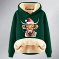 thumbnail image 4 of WILLBEST Sudadera para Mujer, Estilo Vaquero Navideño, con Capucha y Estampado Grueso XX-Grande, 4 of 4