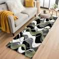 thumbnail image 2 of Sage Green Stripe 2'x6' Runner Rug, Grey White Geometric Modern Abstract Washable Non-Slip Area Rugs for Hallway Kitchen Floor Bedroom Entryway, Laundry Carpet Decoration Indoor Mat, 2 of 9