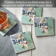 thumbnail image 3 of Thirstystone Illinois Attractions Tumbled Tile Coaster 4-Pack, 3 of 8