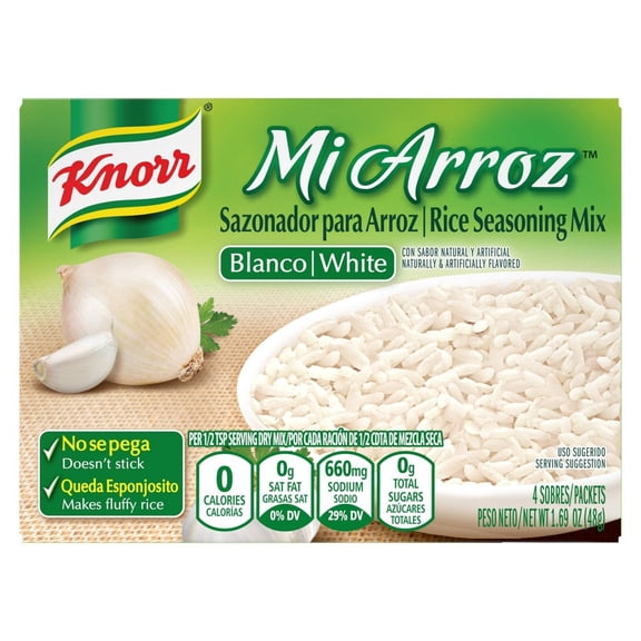 Knorr Mi Arroz Rice Seasoning Mix White - 1.69oz (Pack of 4)
