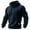 07#Navy, variant on Waffle Knit Hoodies for Men Pullover Comfy Athletic Hooded Sweatshirt Outdoor Travel Hoodie Sweatshirts White 5XL