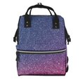 thumbnail image 1 of Easygdp Violet Glitter para Bolsa de Bebé de Gran Capacidad con Múltiples Bolsillos, Bolsa de Pañales para Padres, Bolsa de Viaje Organizada y Elegante, 1 of 6
