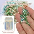 thumbnail image 2 of 6 Colors Crushed Glass Chips, 1-3mm Irregular Glitter 31.5g, Solid Color, 2 of 6