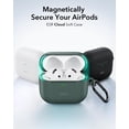 thumbnail image 3 of Funda para AirPods 4 ESR con protección total contra caídas y mosquetón, color verde, 3 of 8