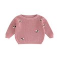 thumbnail image 1 of AMERTEER Chandails à Col Rond pour Bébé Manches Longues Pulls Tricotés Amples, 1 of 7