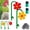 Red+Yellow, variant on Crazy Daisy Sprinkler, Crazy Dancing Flower Water Sprinklers Funny, 360° Rotating Lawn Sprinkler for Yard Irrigation, Outdoor Water Play for Kids & Pets, Fun Garden Sprayer for Summer