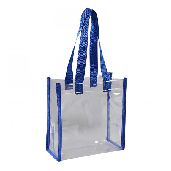 AOMRCOL Clear Tote Bags 12 x 12 x 6 Inch Large Clear Plastic Tote Bag with Handles for Work Sports Beach