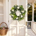 thumbnail image 4 of Nkmbld Spring Door Wreath for Front Door, Artificial Eucalyptus Floral Summer Wreath for Spring Summer Porch Decor, Farmhouse Home Wedding Decoration, 4 of 8